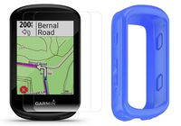 Garmin Edge 830 (2019 Version) Cycle GPS Bundle with Silicone Case & HD Tempered Glass Screen Protectors (x2) | Touchscreen, Navigation, TrainingPeaks, VO2, Incident Detection | Bike Computer (Blue)