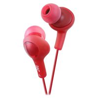 JVC HAFX5R Gumy Plus Inner Ear Headphones (Red)