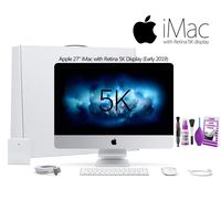 Apple 27-Inch iMac with Retina 5K Display (Early 2019) with Deluixe Cleaning Set (MRQY2LL/A)