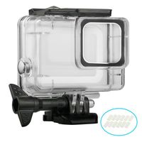 WISAGI Waterproof Housing Case for GoPro HERO7 Silver/ GoPro HERO7 White, 45m Underwater Protective Case Shell with Bracket Accessories