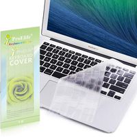 ProElife Ultra Thin Clear Keyboard Cover Skin for MacBook Air 13-inch (A1369/A1466, NO TOUCH ID) & MacBook Pro 13-inch 15-inch (with Retina Display or CD-ROM, 2015 or Older Version) (Transparent)