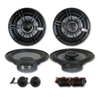 Crunch 6.5 2-Way Car Component System + 6.5 3-Way coaxial Speakers