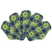 5 Pieces Charcoal Bamboo Mama Cloth | Menstrual Pads | Reusable Cloth Sanitary Pads | Panty Liners | Bladder Support & Incontinence Pads (Regular (10 inch), Peacock Pattern