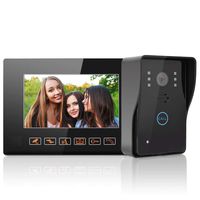 9inch Wired Full-Touch Screen Video Intercom Doorbell Door Phone Home Security System with Monitor/Intercom/Unlock/Hand-Free/IR Night Vision Function(US Plug)