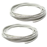 2 PACKS of 25'FT 16 Gauge White Marine Wire Tin Copper Plated Wire MSC-16-25TC