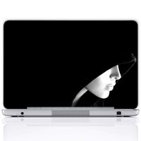 Meffort Inc 17 17.3 Inch Laptop Notebook Skin Sticker Cover Art Decal (Included 2 Wrist pad) - Lady in Hood