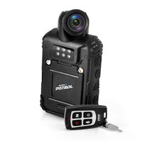 Pyle PPBCM28_0 Updated Compact Body Camera - Wireless Security Camera, 7+ Hours Recording, Night Vision, Rechargeable Batteries Memory 32GB & LCD Display Splash Proof & Water Resistant Police Camera