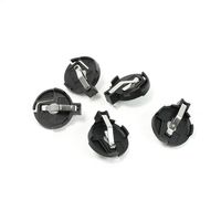 uxcell 5 Pcs 2 PCB Plugging CR/LIR2032 2025 2016 Button Battery Holder