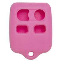 Keyless2Go New Silicone Cover Protective Case for 4 Button Remote Key Fobs FCC CWTWB1U345 CWTWB1U331 - Pink