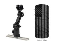 YakAttack FFP-1006 Lowrance Hook2 4inch and 5inch Fish Finder Mount w/Track Mounted LockNLoad Mounting System (Includes Free Waterman's Wear Face Armor $10.95 Value)
