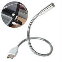 LinaLife USB Flexible Bright LED Night Light Lamp Laptop Portable Computer Metal PC Modern USB LED Lamp, Computer Keyboard Light for Laptop, Flexible Gooseneck Tube