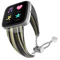 Valchinova Compatible with Fitbit Versa 2 Bands Replacement Resin Versa Lite Bracelet Strap for Women (B)