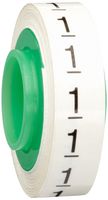 3M ScotchCode Wire Marker Tape Refill Roll SDR-1, Printed with "1" (Pack of 10)