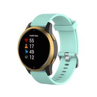 DKEnjoy Silicone Wristband Replacement Accessory Sports Watch Straps Bracelet Compatible for Garmin Venu, Vivomove HR/3/Luxe/Style Smartwatch (Mint Green, Small)
