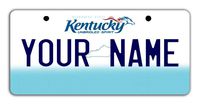 BleuReign Personalize Your Own Kentucky State Bicycle Bike Stroller Children's Toy Car 3"x6" License Plate Tag