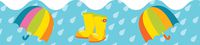 Carson Dellosa | Spring Showers Bulletin Board Borders | Scalloped, 13 Strips, 39ft