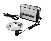 USB Cassette to MP3 Converter Capture, Portable Audio Tape-to-MP3 Player Switcher Converter