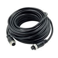 Hxchen 10M/33FT Car 4-Pin Aviation Video Extension Cable for CCTV Rearview Camera Truck Trailer Camper Bus Motorhome Vehicle Backup Monitor Waterproof Shockproof System - (1 Pc)