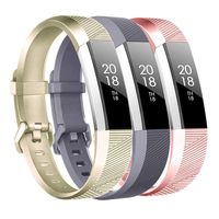 Tkasing Bands Compatible with Fitbit Alta HR and Fitbit Alta, Newest Sport Wristbands with Secure Metal Buckle for Fitbit Alta HR/Fitbit Alta