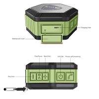 ZettaGuard ZS100 Portable Wireless Outdoor Shower Bluetooth 4.0 Speaker with IP67 Waterproof Function