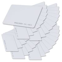 SainSmart Generic White Plastic Contactless 125kHz TK4100 EM4100 RFID Proximity ID Smart Entry Access Card (Pack of 100)