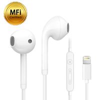 Lightning Headphone, POPA Earbuds Earphones with Remote and Built-in Mic, MFi Certified, Compatible for iPhone 7/7P/8/8P/X/XR/XS and iOS 10+ Devices