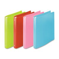Wilson Jones ACCOHIDE Round Ring Binder, 0.5 Inch Capacity, Letter Size, Point Flexible Cover, Fashion Assorted Colors, One Binder, Color May Vary (A7040517E)