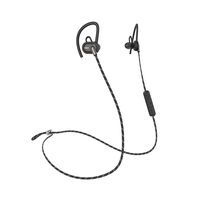 House of Marley, Uprise In-Ear Headphones 8-hour Battery Life, Sweat-Proof & Weather Resistant , IPX5 Rated, Customizable Fit, Microphone & 3-Button Controls, Tangle-Free Braided Cable Black