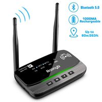 [Upgrade] Bluetooth 5.0 Transmitter Receiver 265FT Long Range 3 in 1 Bluetooth Audio Adapter AptX LL & AptX HD, Optical RCA AUX 3.5mm for TV PC Home Stereo Headphone/Speaker, USB Rechargeable