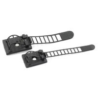 RuiLing 40pcs Cable Clips Clamp For Wire Tie Cable Mount Adjustable Nylon Cable Tie Fix Holder Clips Large and Small ACT-17 ACT-22 Black