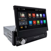 YODY Android Single Din Car Stereo Navigation 7 Inch Capacitive Touch Screen Support Bluetooth WiFi GPS Mirror Link USB/SD/AUX/AM/FM Android Car Radio with Backup Camera and Microphone (No DVD)
