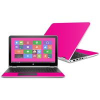 Mightyskins Skin Compatible with Hp Pavilion X360 15.6" (2016) - Solid Hot Pink | Protective, Durable, and Unique Vinyl Decal Wrap Cover | Easy to Apply, Remove, and Change Styles | Made in The USA