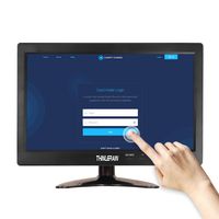 Thinlerain 10.1" LCD Touch Screen CCTV PC Monitor 1280x800 Full View HDMI Industrial LED Screen Display with BNC/AV/VGA/HDMI/USB/Speaker for Raspberry Pi, CCTV Camera, PC Display, Bus Display