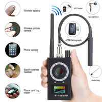 Multi-Function Anti-spy Detector Camera GSM Audio Bug Finder GPS Signal Lens RF Magnetic Tracker Detect WiFi Finder (Camera Detector)