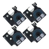 coLorty 4 Pack Standard D1 Labeling Tape Cartridge 45013 S0720530 Black Print on White 1/2 Inch x 23 Feet Compatible for Dymo LabelManager and Label Maker