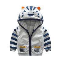 Hemlock Baby Sweater Jacket, Infant Toddler Kids Baby Boy Girl Cartoon Animal Hoodies Zipper Tops Coat (24M, Grey)