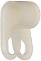 Standard Duty Nylon Cable Clamp, 0.25" Diameter, 0.394" Width, Natural