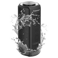 Waterproof Bluetooth Speakers, Tronsmart T6 Plus 40W Outdoor Speakers Bluetooth 5.0, IPX6 Portable Wireless Speakers with Tri-Bass Effects, 15-Hour Playtime with 6600mAh Power Bank, TWS, Built-in Mic