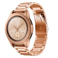 Nsoar Metal Band Compatible with 20mm Bands, 22mm Quick Release Watch Band Stainless Steel Replacement Band Accessory Strap for Men Women (22mm, Rose Gold)