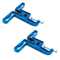 Winterial Ski and Snowboard Vise for Tuning, Repair and Waxing, Set of Two Non-Slip Vice Grips with Horizontal and Vertical Working Positions, Rubber Ski Brake Retainers and Secure Board Grip Arm