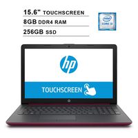 2019 HP Pavilion 15.6 Inch HD Touchscreen Laptop (8th Gen Intel Core i3-8130U up to 3.4GHz, 8GB DDR4 RAM, 256GB SSD, Intel UHD Graphics 620, WiFi, Bluetooth, Windows 10, Burgundy)