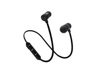 IJOY Forc Bluetooth Wireless Sport in Ear Metal Earbuds w SweatProof Splash Proof Noise Cancelling Headphones, Mic Compatible with iPhone X 8 7 Plus Samsung Galaxy S9 S8 S7 Android Phones (Black)