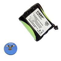 HQRP Cordless Phone Battery for Panasonic KX-FPC161, KX-TC1484B, KX-TC1484, KX-TC1484F Cordless Telephone/Extended/High-Capacity/Plus Coaster