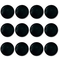 Lemon home 12 Pack 3 1/4 Inch Air Hockey Pucks for Full Size Air Hockey Tables - Large Size for Adults 82mm (Black)