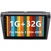 Car Radio Mazda 3 2004-2009 Double Din Car Stereo 9" Car Audio 1G + 32G Android 8.1 Indash Radio Bluetooth GPS Navigation WiFi Mirror Link USB FM Dash Cam Head Unit