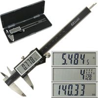 iGaging IP54 Electronic Digital Caliper 0-6" Display Inch/Metric/Fractions Stainless Steel Body