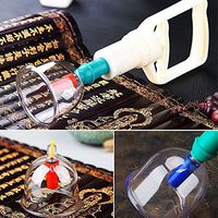 Cupping Therapy Sets 12 Cups, MHKBD FDA Approved Chinese Cupping Therapy Cup Vacuum Cupping Massage Kit with Pumping Gun and Extension Tube, Helps with Inflammation & Pain, Improve Blood Circulation