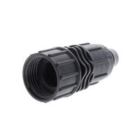 Drip Depot Perma-Loc 1/2" Tubing x 3/4" FHT w/Swivel Irrigation Fitting- 50 Pack