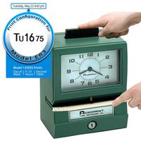 Acroprint 125ER3 Heavy Duty Manual Time Recorder for Day of The Week and Hour (0-23) and Hundredths Time Clock