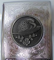High Shine Polish Cigarette Case. Fits 100s. Holds 20 Cigarettes. 3101DP3-5